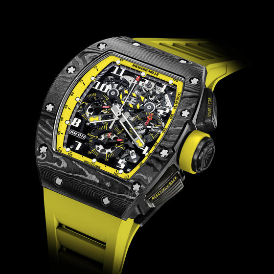 Richard Mille RM 011 - RM 011 Flyback Chronograph Yellow Storm replica watch - Click Image to Close